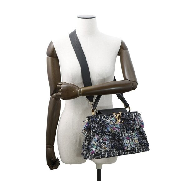 LOUIS VUITTON Capucines Size MM Tweed Noir M56763 - Picture 3 of 15